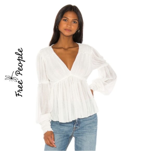 Free People Tops - NWT FREE PEOPLE Day Top in Ivory